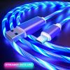 Helendav kaabel Mobiiltelefoni laadimiskaablid LED-tuli Mikro-USB-tüüpi C laadija Samsung Galaxy S8 S9 A50 A70 laadimisjuhe