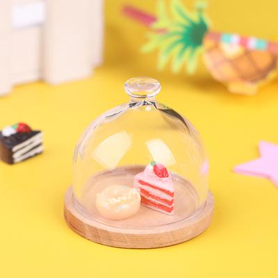 1:12 Puppenhaus Miniatur Bonbonglas Glas Dessert Obstschale Puppenhaus Dekor Spielzeug