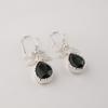Green Tourmaline Gemstone 925 Sterling Silver Jewelry Handmade Earrings 1.84" CE-27-6