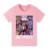 A1223 Kids Boys Girls Kpop Rumi Zoey Mira Print Short Sleeves T-shirt