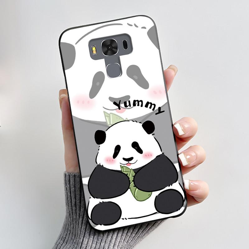 Case For Asus ZenFone 3 Max ZC553KL Capa Coque Cute Cartoon Printing Shell Protective Cover Soft Silicone Black Casing Funda