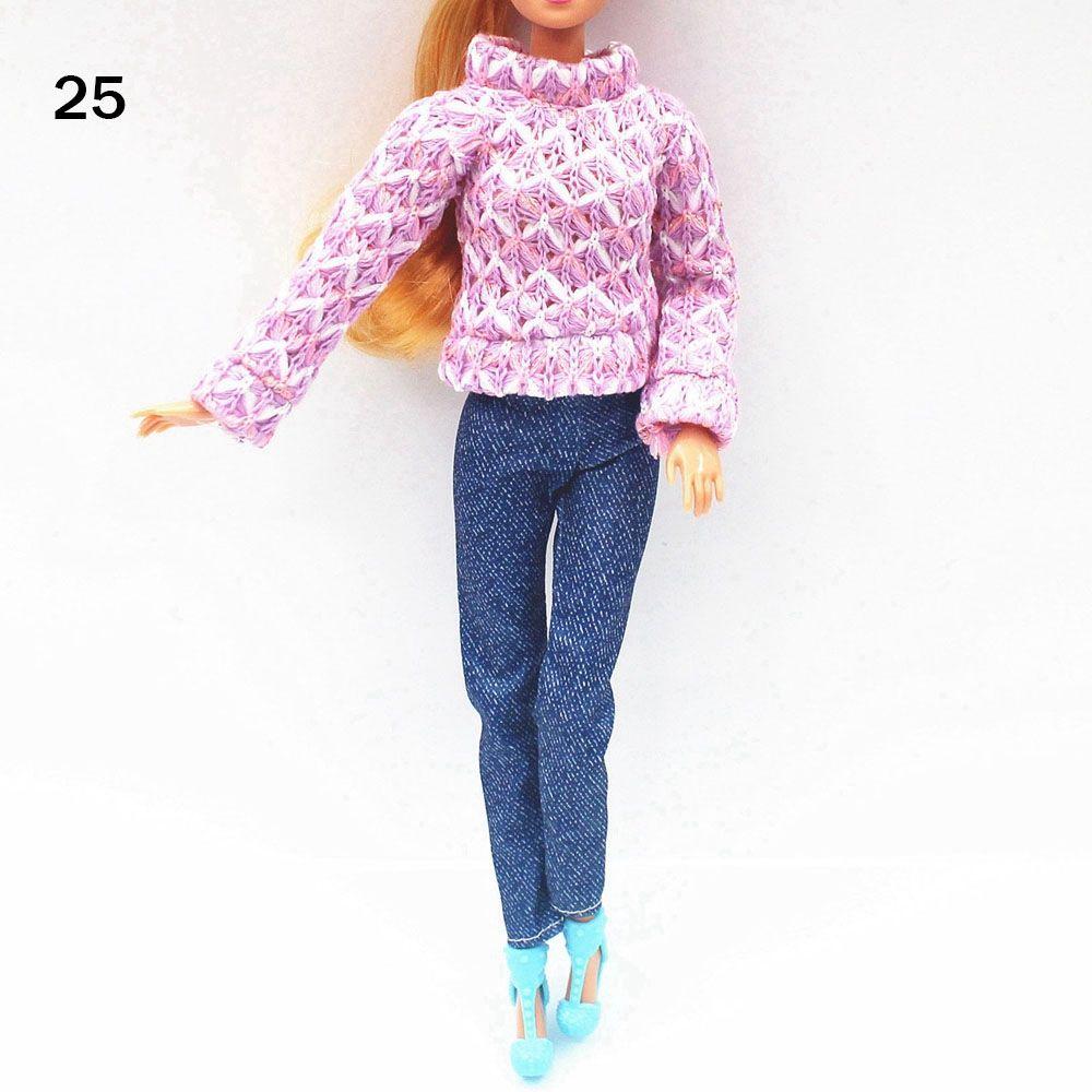 30Cm Doll Clothes Fashion Dress Sweatshirt Coats Tops Pants Vest Everyday Wear For 11.8 Doll Toys Girls Children Gifts