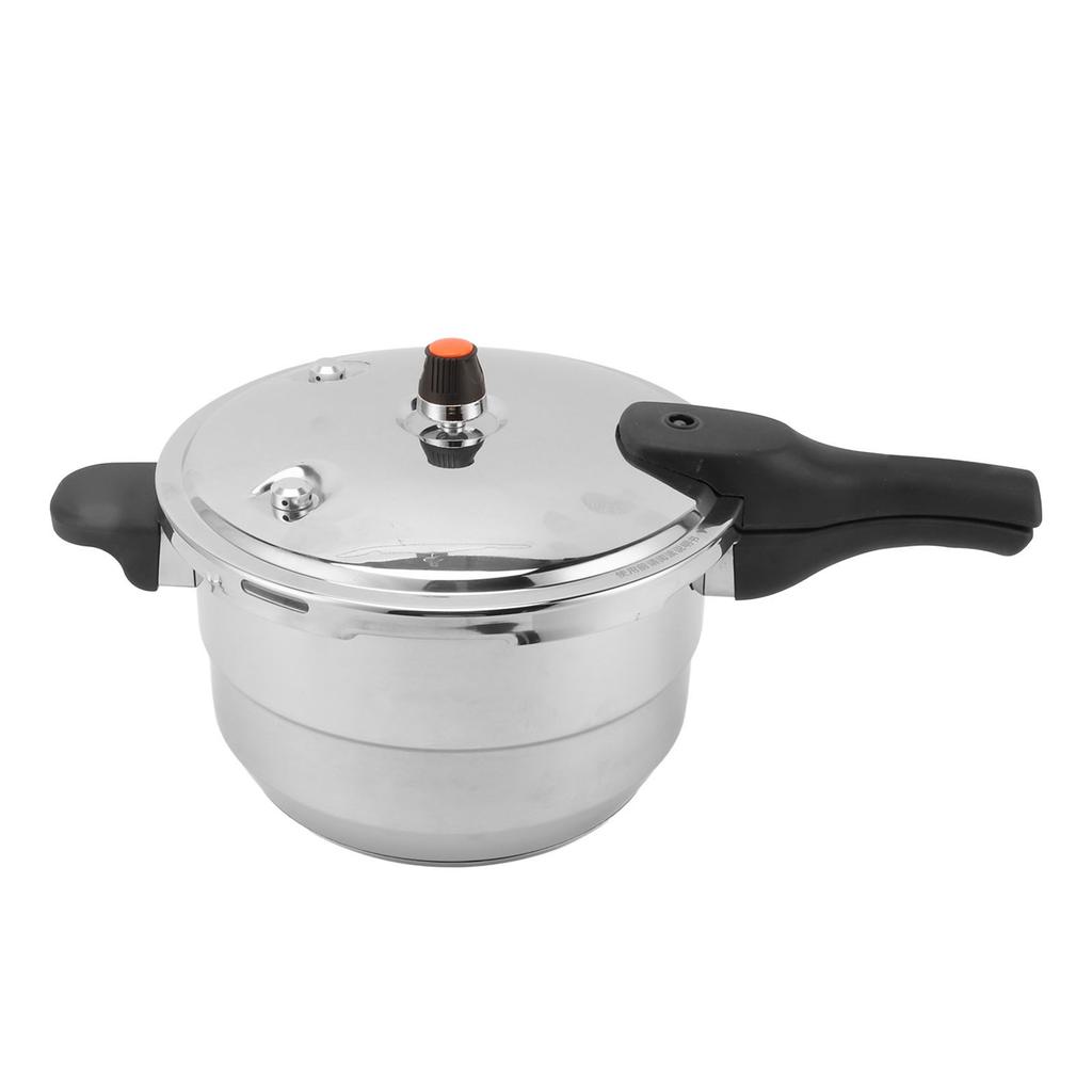 Pressure Cooker with Steaming Rack Stainless Steel Pressure Canner Compatible with Gas Induction