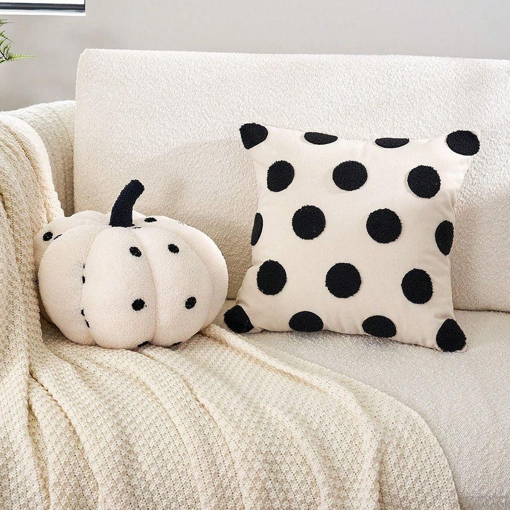 45CM Cushion Cover Square Pillowcase Soft Dot Pillow Cover  Living Room/Office