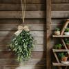 24" Galho de Oliveira Artificial Guirlanda Lágrima Realista Folhagem Falsa Guirlanda para Porta da Frente Arco de Casamento Parede Janela Interior Exterior Decoração de Fazenda