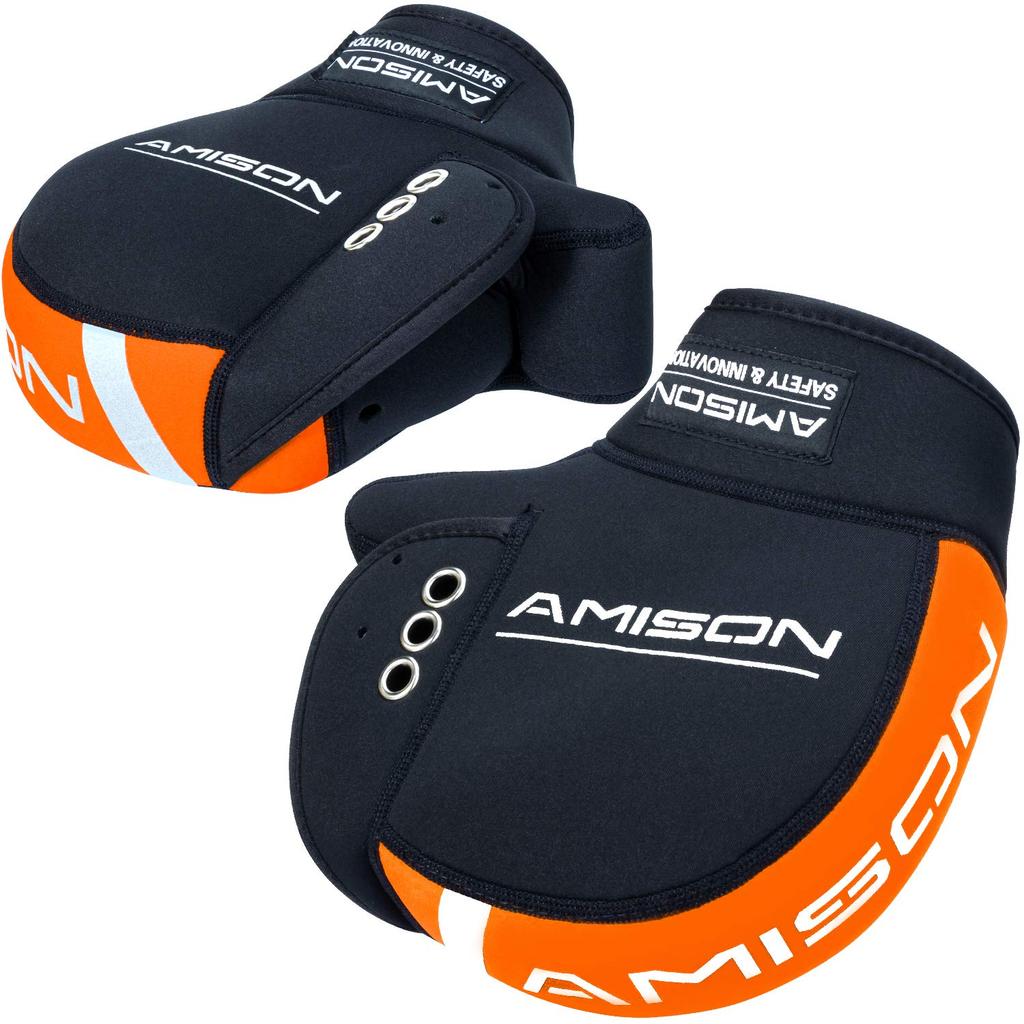Amison Motorcycle Steering Wheel Cover Neoprene Thermal Waterproof Windproof Steering Wheel Warmer Thermal with Reflective