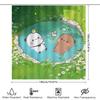 Cute Cartoon Waterproof Shower Curtain for Home BathroomShower Divider Waterproof Heat ResistanceMachine Washable NonTransparent
