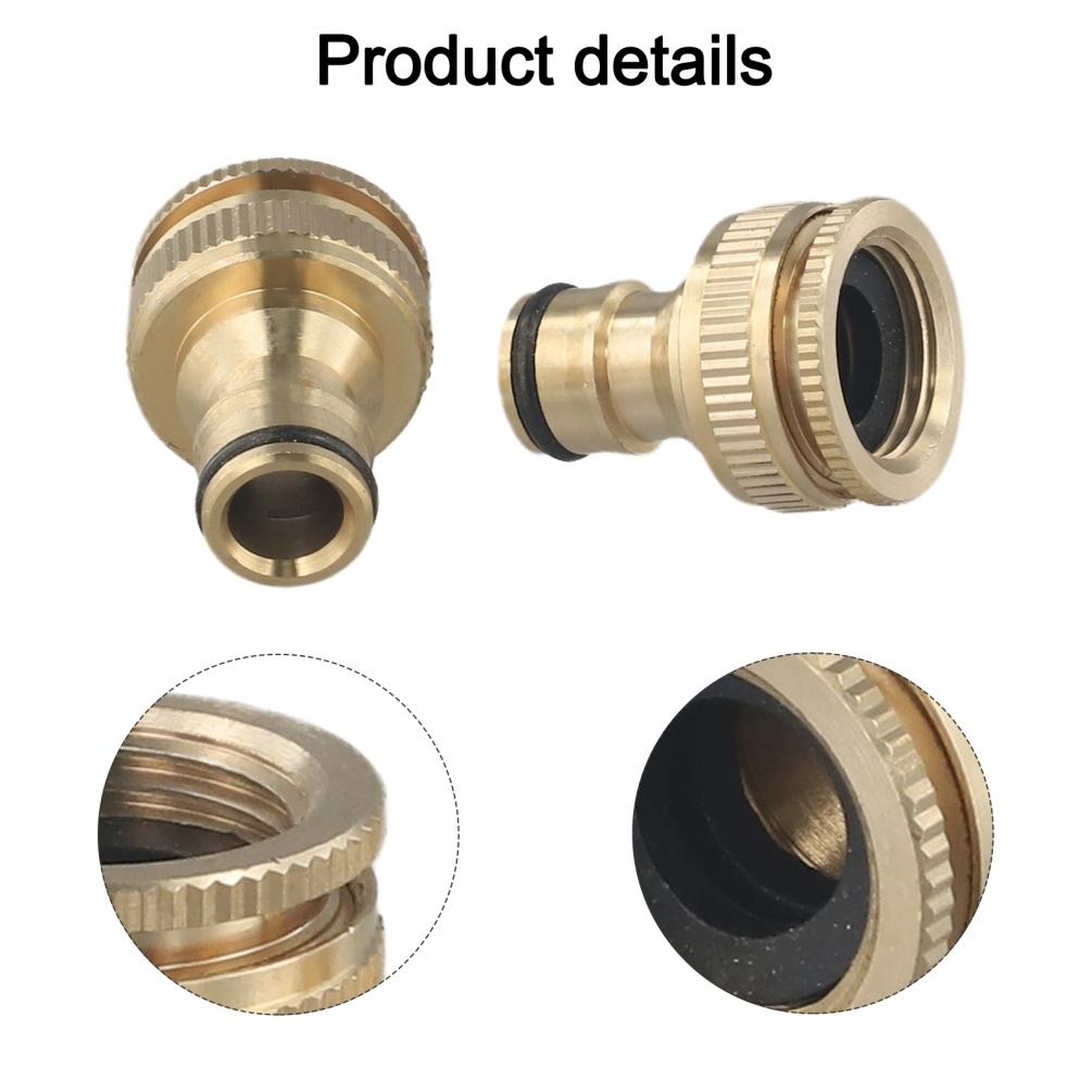 Brand New Backyard Garden Water Pipe Connector Gold