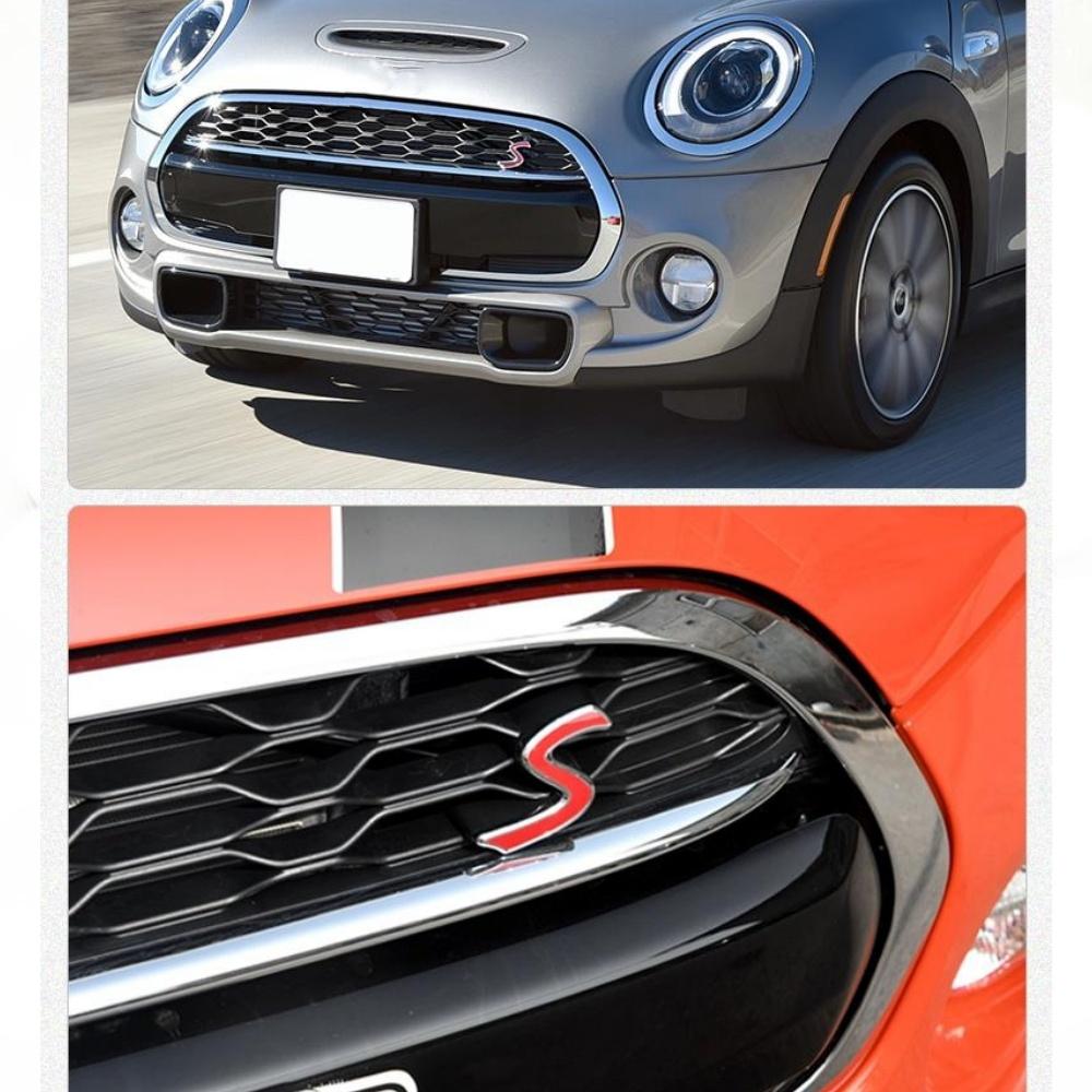 Pro Mini S Logo Auto Přední Maska Mřížka Znak Emblém Samolepka Nálepky pro Cooper R50 R52 R53 R56 R57 R58 F55 F56 Auto Styling Samolepka Příslušenství