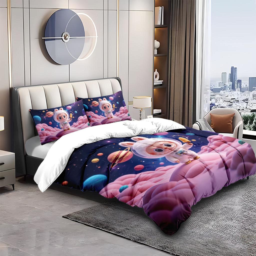 Duvet Cover Pillowcase Mkoko bubu Bedding Set Adult Boy Girl Bedroom Decoration Children Single Double Large Size