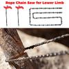 53 Inch Hand Rope Chain Saw Sharp Manual Tree Limb Chain Saw with 68 Teeth Folding Pocket Rope Chainsaw Tree Cutting Tool