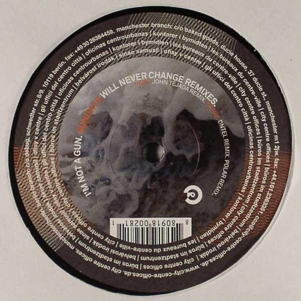

12inch Record IM NOT A GUN Sundays Will Never Change Remixes BLOCK029 City Centre Off 2005 US Dance Electronica Used