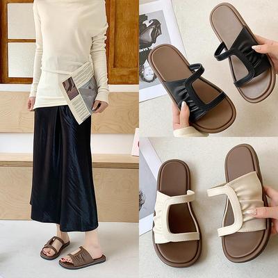Women's Summer Non-Slip Flat Flip Flops - Popular Fashion Beach Slippers