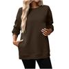 Women Winter Tops Women's Long Sleeve Sweatshirt Casual Crewneck Loose Fit Pollover Fleece Tops