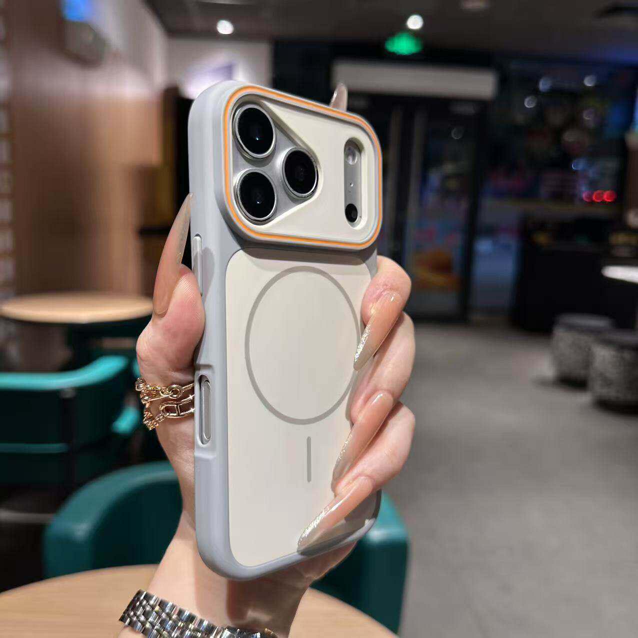 

Compatible Magnetic Phone Case for iPhone 17 Pro Max, Apple 16, Two-Color Large Window, Full Coverage Drop-Proof 15/14/13 iPhone 15 Pro