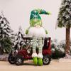 Christmas Gnomes Plush Dolls with Warm White Lights Tree Ornaments