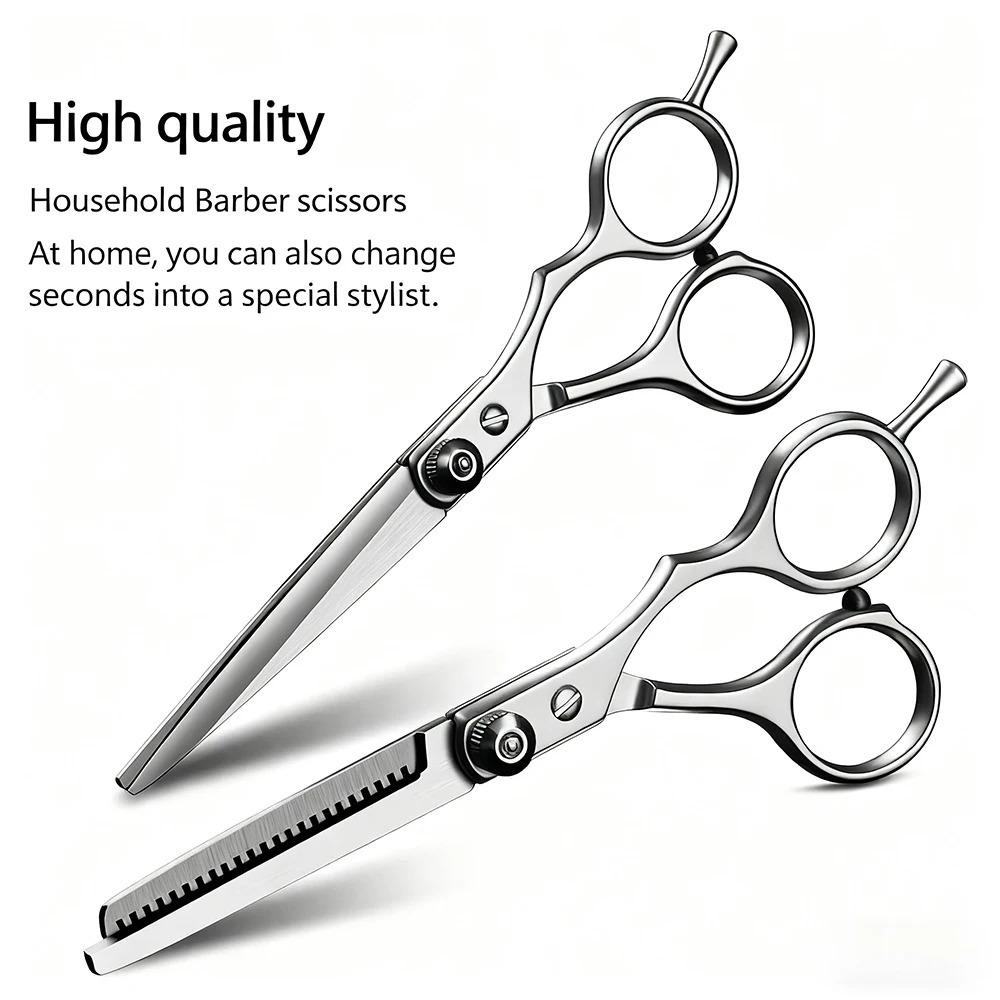 Professional Hairdressing Scissors  6 Inch Barber Shop Hairdresser's Cutting Thinning Tools Housework Accesories Hair Thinning