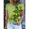 Summer Women's Casual Round Neck Short Sleeved T-shirt Creative Animals 3D Printing Fashionable Comfortable Breathable Loose Sports Versatile T-shirt