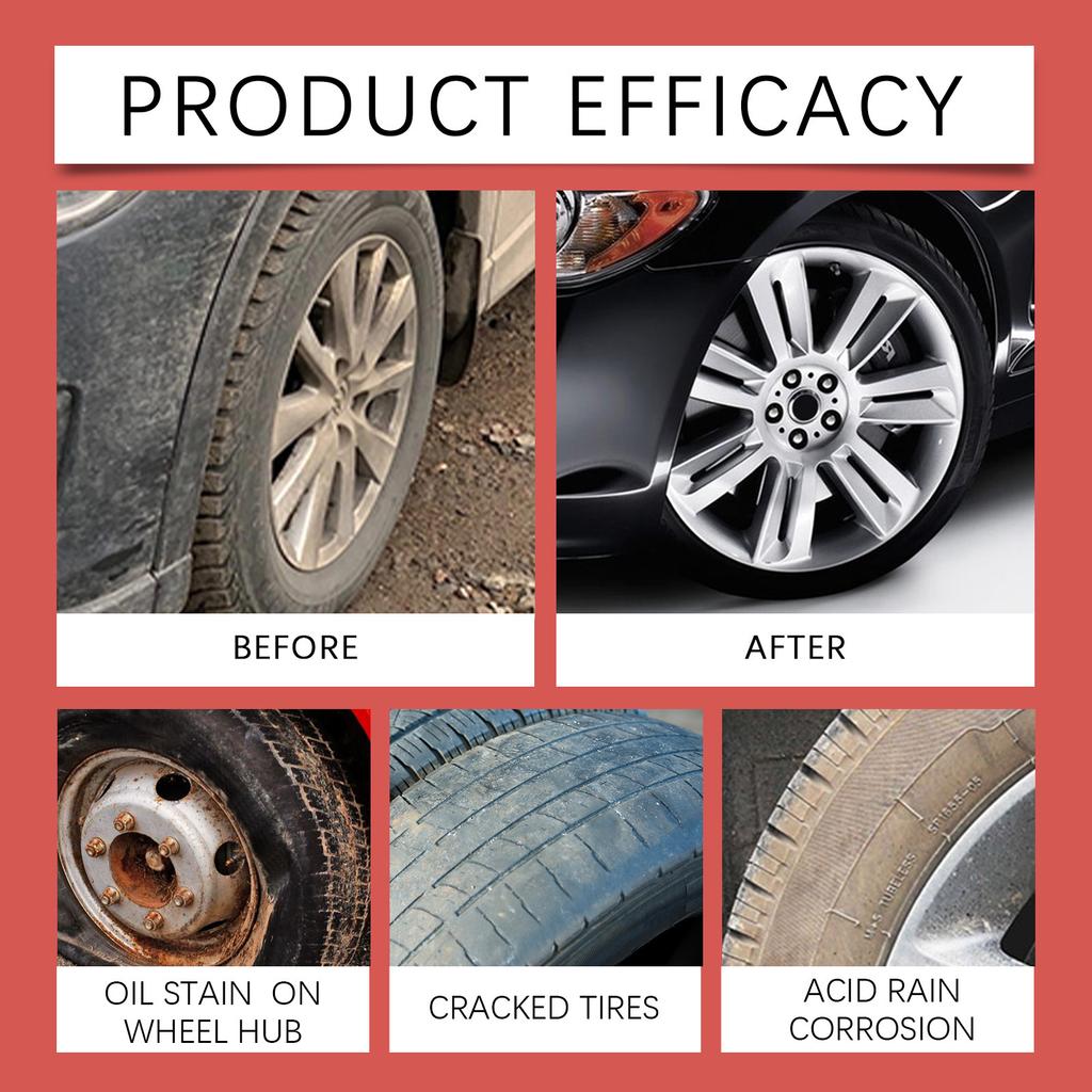 Autoreifenpflege Wachs Radreinigung Dekontamination Aufhellung Entfernung Polieren Wartung Aufbereitung Reinigungs Wachs