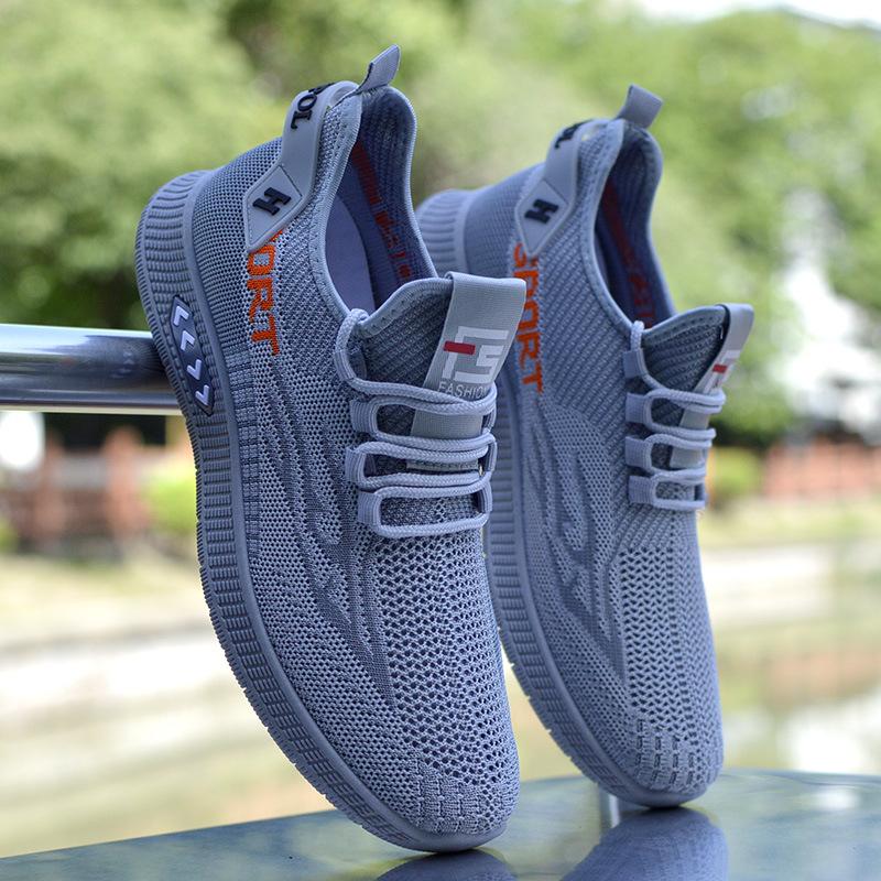 Men's shoes summer new breathable hollow mesh shoes casual sports shoes one pedal mesh coconut shoes men