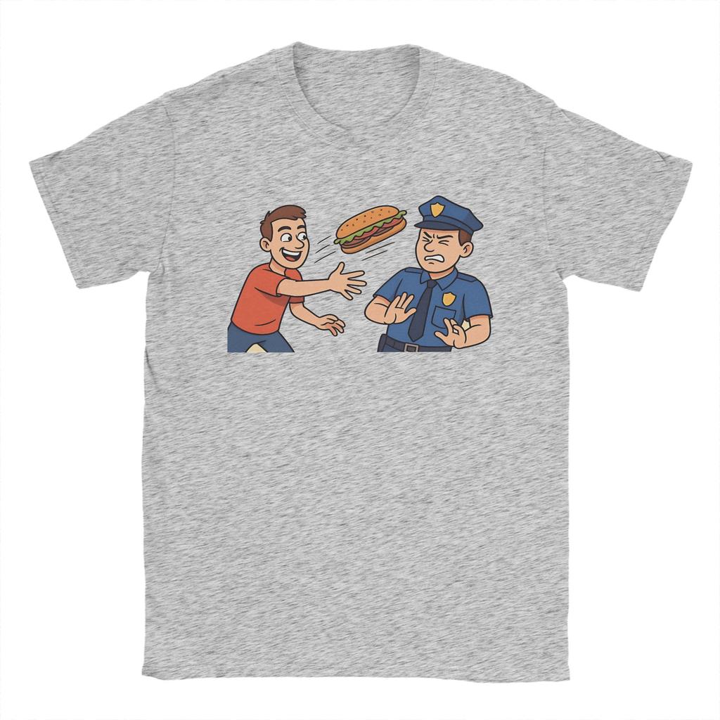 Dc Sandwich Guy T Shirt Summer  Trendy Cool T Shirts Men Pure Cotton Comfortable Oversized Top Tees Short Sleeve Y2K Retro