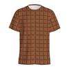 Men Kids Cartoon Cheese Chocolate Pattern T-shirt 3D Printed Summer Loose Short Sleeve Top Street Round-Neck Tee