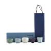 Five Famous Kilns Tea Set Ceramic Kung Fu Cup Master Cup High End Tea Bowl Creative Gift