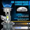 2Pcs H4 H7 Led Projector Lens Headlight Bulbs H8 H11 Canbus 9005 HB3 9006 HB4 Car Turbo Headlamp 80000LM 140W Hi/Lo Beam Spotlight LHD Auto Lamp 6000K
