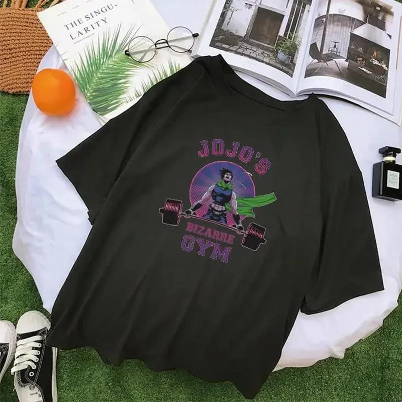 JoJo Bizarre Adventure Anime Print T Shirt Harajuku Women Casual Vintage Streetwear Short Sleeve T Shirt Unisex Graphic T Shirts