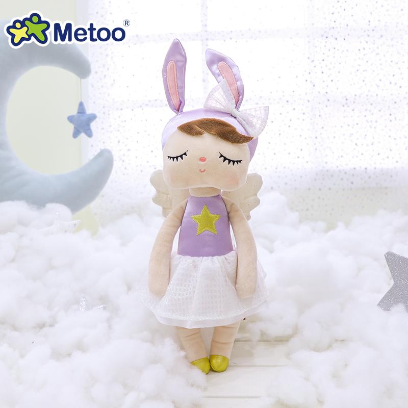 Non-Toxic Original Metoo 34Cm Angel With Wings Angela Princess Plush Doll Childrens Stuffed Toy Holiday Birthday Gifts For Kid Baby