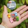 Funny 6pcs Cute Car Ornaments Car Center Console Display Screen Car Rearview Mirror Bike Little Turtle Cute Pendant Doll