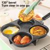 Egg Burger Frying Pan Nonstick Wooden Handle Multifunctional Kitchen Cookware for Pancake Burger Breakfast Universal Stove