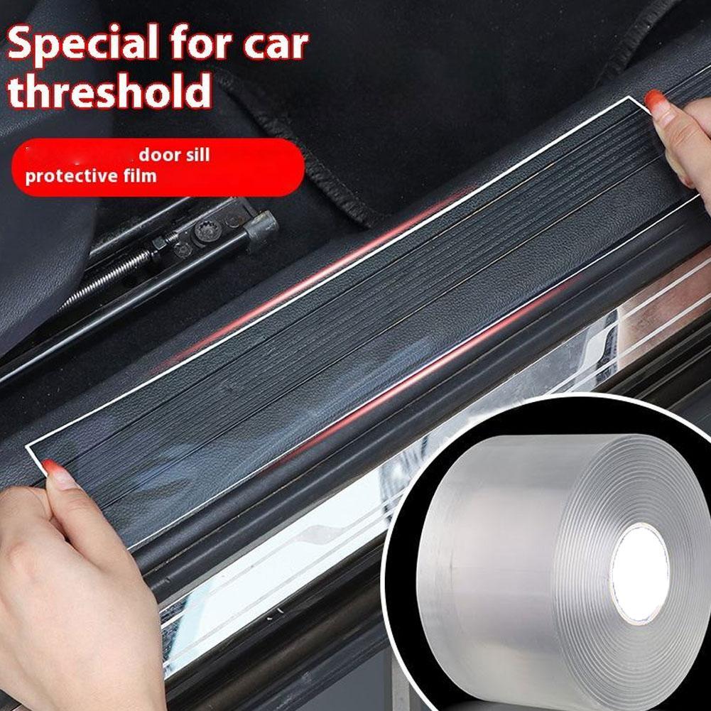 3/5m Invisible Car Door Protector Strips Clear Anti Scratch Vinyl Tape Roll, Easy Install DIY Protection For Door Edges H4Q2