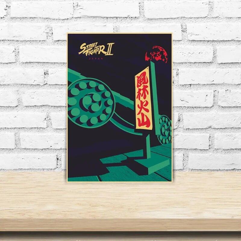 Moderne Dekoration Malerei HD Drucke Videospiel Poster Kraftpapier Vintage Poster Wandaufkleber Zimmer Bar Cafe Dekor