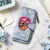 Cute Cartoon Monster Cupcake Pattern Long Wallet Fashion Portable Casual Card Holder Coin Purse for Daily Use