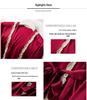 Women's Silk Five-Piece Pajama Set: Spring/Autumn Nightdress & Robe with Chest Pad