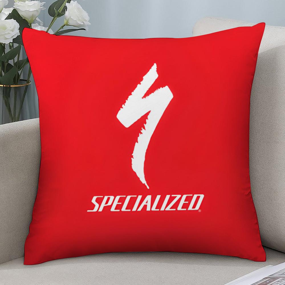 S-SpecializedS Mountain Bike Pillow Case Short Plush Pillow Covers Sofa Decorative Gift Home Double-sided Printing Cushion Cover