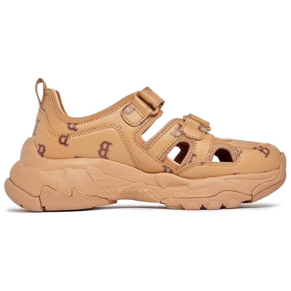 New MLB Sandal Chunky Mask Mask Monotive Boston Red Sox Boston Red Sox Clogs Unisex Brown 3ASDCMV33-43SAS