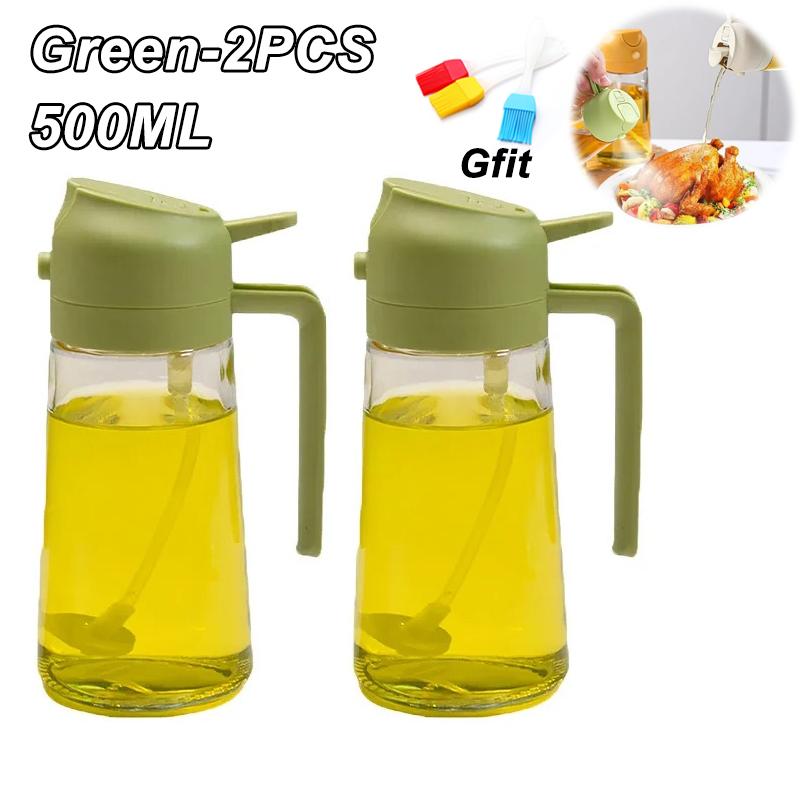 Plastic Automatic Opening and Closing Pouring Oil Spray Bottle Leak-proof Large Capacity Soy Sauce Vinegar Seasoning Bottle