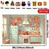 2D Cute Cartoon Kitchen Backdrop Kids Cooking Photography Background Banner