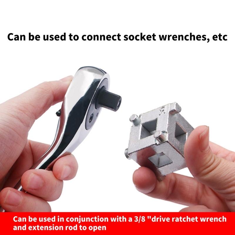 Heavy Duty Professional Ratcheting Brake Caliper Tool For Car Motorcycle Disc Brake Systems High Strength Metal Material
