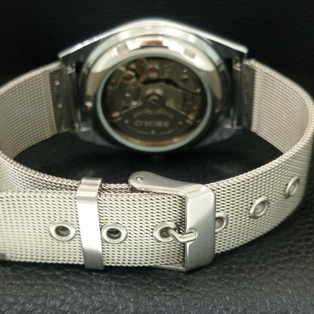 REFURBISHED SEIKO 5 AUTOMATIC 6309A VINTAGE JAPAN MENS SILVER WATCH a442801-1