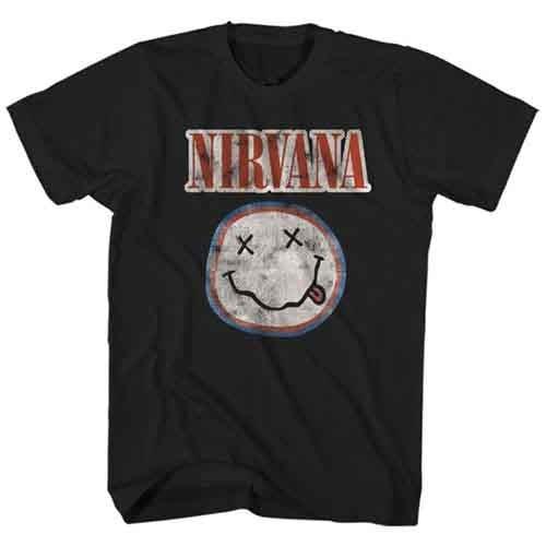 Nirvana - Логотип с потертостями (Футболка) L