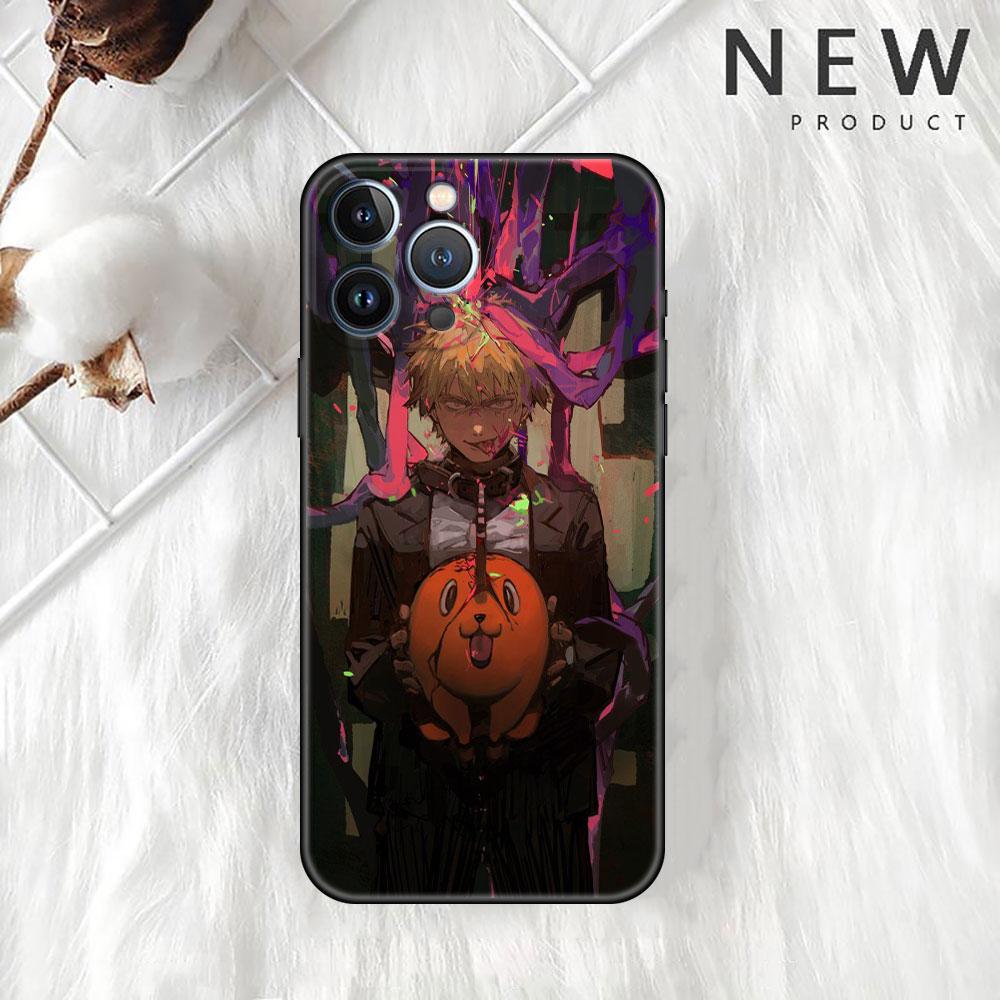 

Чехол для телефона «Манга с бензопилой» для iPhone 11 13 Pro Max 12 Mini 7 8 Plus SE 2020 X XS 6 6S 5 5S, мягкая силиконовая задняя крышка iPhone 13