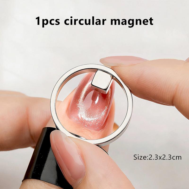 

@#Hollow Cat Eye Magnet For Gel Nail Polish Ring Nail Art Magnet Set French Magnetic Auxiliary Tool Diy Manicure Magnetic Tool