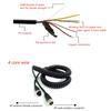 8M Car Video Aviation Spring Line 4-Pin Extension Cable for Rear View Camera Truck Trailer