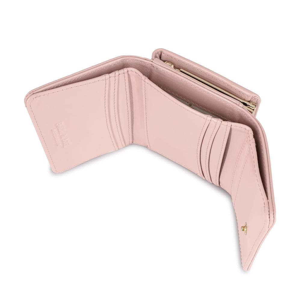 And PAUL JOE ACCESSOIRES Mini Wallet with Clasp Small Cat Face Pink FREE [Paul Joe] & PJA-W1162 PJA-W1162