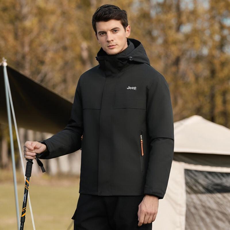 Jeep Men's 3-in-1 Detachable Liner Outdoor Jacket