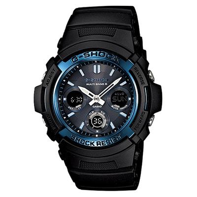 Casio Pánské kulaté hodinky G-SHOCK AWG-M100A-1AJF [G-SHOCK MULTIBAND6] černé nerezové digitální analogové