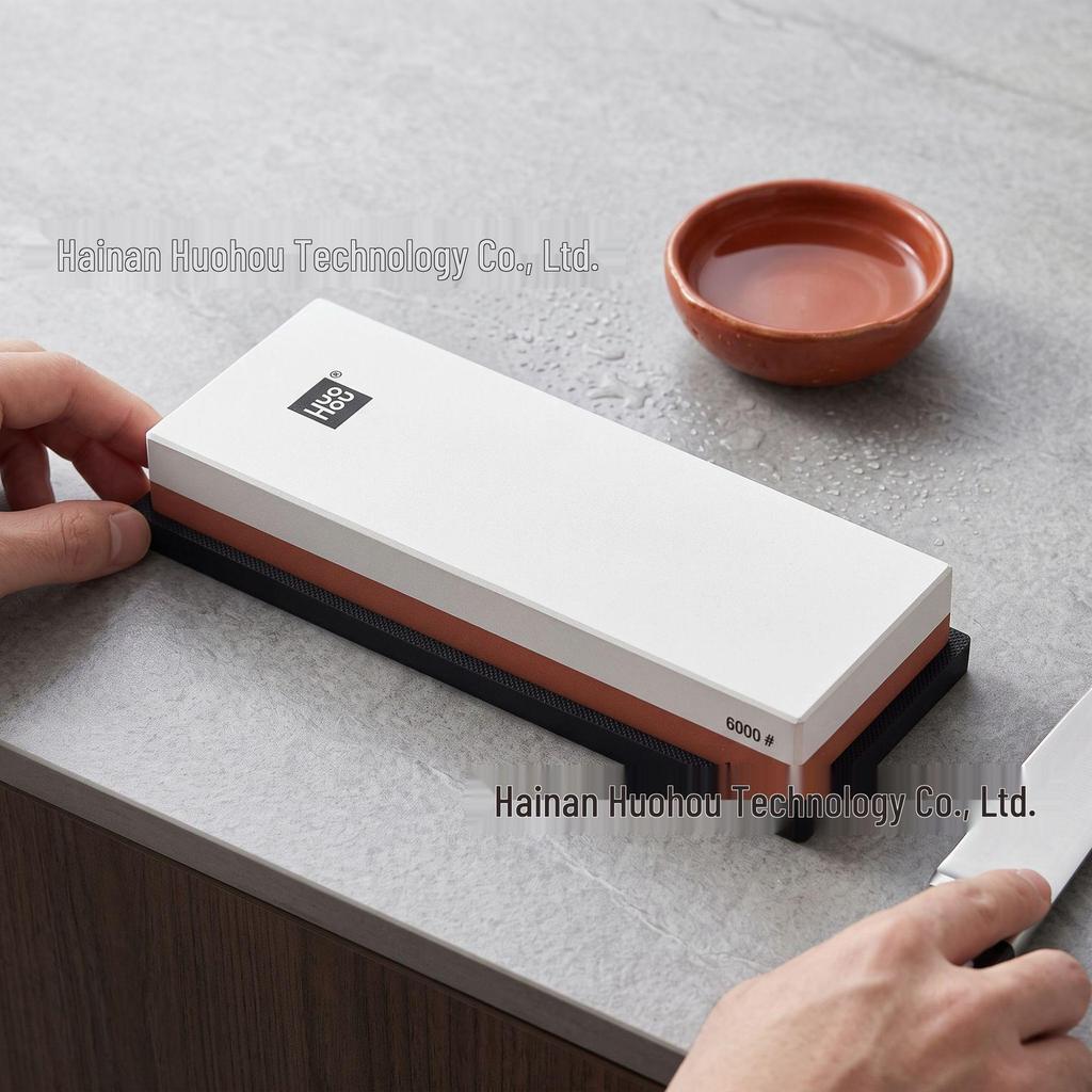 White Fused Alumina Double-Sided Whetstone: Fast Sharpening Kitchen Knife Tool